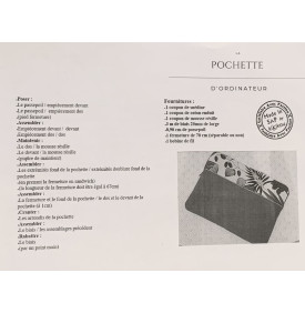 Tuto Coutre - Pochette d'Ordinateur - Création Mélafée