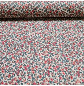 Coton Enduit "Léonie"                       Corail - Tissus LM