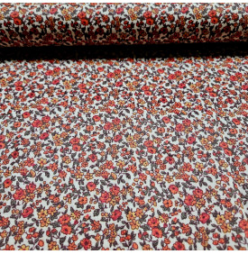 Coton Enduit "Léonie"                       Orange - Tissus LM