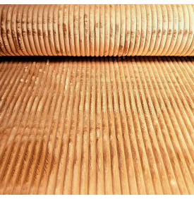 Velours Grosses Côtes : Hannibal. Ocre - Tissus LM