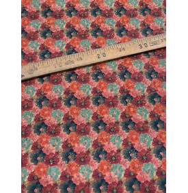 Tissus Liège : Floraison. Rose (Coupon Petit Format) - Tissus LM