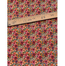 Tissus Liège : Floral. Multicolore (Coupon Petit Format) - Tissus LM