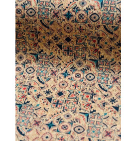 Liège Mosaïque Orientale Bleu - Coupon 50 x 70 cm