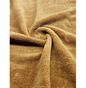 Coupon Éponge Bambou Velours Havane – 50x70 cm – Tissu Doux & Absorbant