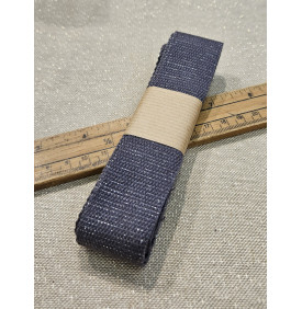 Sangle Coton : Lurex. Gris / Argent - Tissus LM