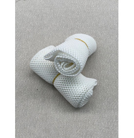 Coupon Filet "Néoprène" Blanc – Maille 5 mm – 50 x 70 cm – Tissu Respirant & Rembourré pour Sacs & Accessoires