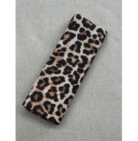 Coupon Toile Palace "Léopard Samba" Noir - 50x140 cm - Tissu Ameublement