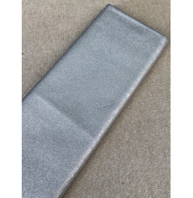 Toile Enduite : Métal. Argent (Coupon Grand Format) - Tissus LM