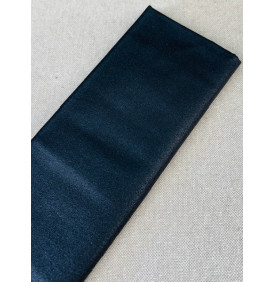 Tissu Coton Enduit Uni Brillant. Noir (Coupon Grand Format) - Tissus LM