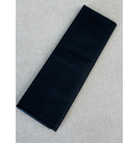 Coupon Coton Enduit - Noir - Enduction Brillante - Tissu Imperméable