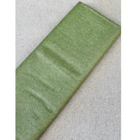 Tissu Coton Enduit Uni Brillant. Kaki (Coupon Grand Format) - Tissus LM