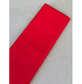 Tissu Coton Enduit Uni Brillant. Rouge (Coupon Grand Format) - Tissus LM
