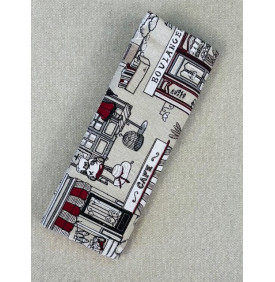 Tissu Palace – Artisans – Noir & Rouge | Coupon 50x140 cm