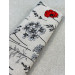 Toile PolyCoton : Graminées. Rouge (Coupon Grand Format) - Tissus LM