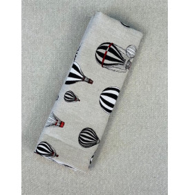 Coupon Toile Palace "Tuileries" Rouge / Noir - 50 x 140 cm - Tissu Ameublement