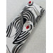 Toile PolyCoton : Glam Chic. Noir/ Rouge (Coupon Grand Format) - Tissus LM