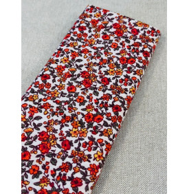 Coupon Coton Enduit : Léonie. Orange (Grand Format) - Tissus LM