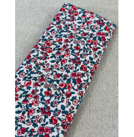 Coupon Coton Enduit : Léonie. Corail (50x160 cm) - Tissus LM