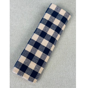 Coupon Coton Vichy “Boston” Bleu – 50 x 160 cm – 100% Coton