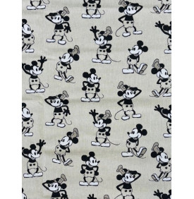 Coupon Toile Palace – Motif Mousse Noir – 50 x 140 cm - Tissus LM