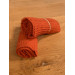 Coupon éponge Nid d'Abeille Rouille - Tissu Absorbant et Moderne