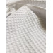 Tissu Éponge Nid d'Abeille Blanc- Tissu Absorbant et Moderne
