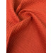 Tissu Éponge Nid d'Abeille Rouille- Tissu Absorbant et Moderne