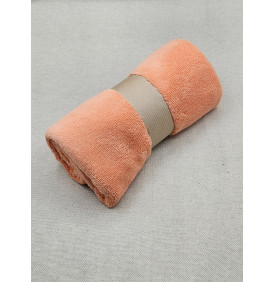 Coupon Tissu Éponge Velours Papaye- Doux, Absorbant (50x70 cm) - Tissus LM