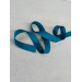 Sangle Coton 30 mm Turquoise. Métallisé Argent (98% Coton, 2% Lurex Argent) - Tissus LM
