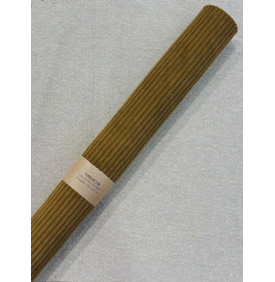 Coupon Velours Côtelé – "Huggy" Tabac - Côtes 5 mm – 50 x 70 cm - Tissu d’Ameublement