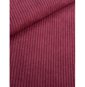 Coupon Velours Côtelé "Prune" - Côtes 5 mm – 50 x 140 cm - Tissu d’Ameublement