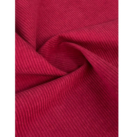 Coupon Velours Côtelé - "Huggy" Lie de Vin - Côtes 5 mm - 50 x 70 cm – Tissu Ameublement