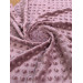 Tissu Minky Bubble Mauve Fané