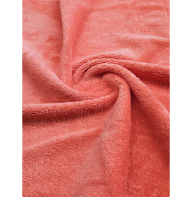 Coupon Éponge Bambou Velours "Corail" – 50 x 70 cm – 305 g/m² – Ultra Doux & Absorbant