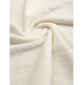 Coupon Éponge Bambou Velours : Écru – 50x70 cm – Tissu Doux & Absorbant – 305 g/m² Ultra Doux