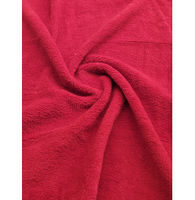 Coupon Éponge Bambou Velours : Rouge – 50x70 cm – Tissu Doux & Absorbant – 305 g/m² Ultra Doux