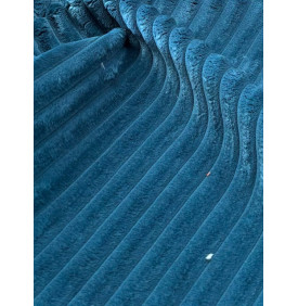 Coupon Tissu Velours Grosses Côtes Hannibal 15 mm Canard – 50 x 70 cm