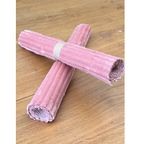 Coupon Tissu Velours Hannibal Bois de Rose 15 mm – Grosses Côtes – 50 x 70 cm