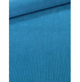 Coupon Velours Côtelé “Starsky” Canard – Fine Côtes 3 mm - 50 x70 cm - Tissu Ameublement