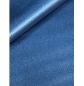 Simili Cuir Métallisé Bleu Acier – Stella – Coupon 50x70 cm