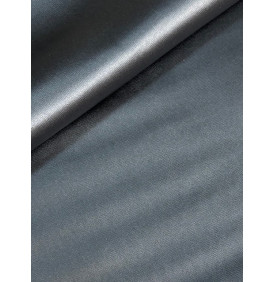 Simili Cuir Métallisé Noir  – Stella – Coupon 50x70 cm