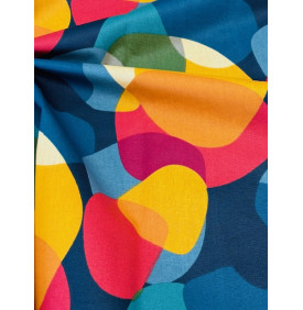 Coton Enduit -  Sixties Multicolore – Graphique, Fun & Imperméable | Coupon 50x155 cm