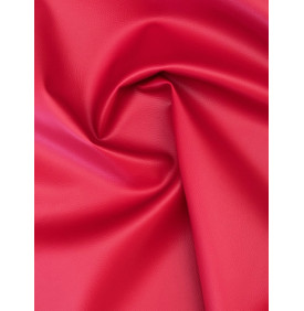 Simili Cuir Uni – Karia Rouge – Effet Cuir Grainé – Coupon 50x70 cm
