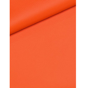 Coupon Simili Cuir "Karia Grainé" Orange - Tissu d’Ameublement & Accessoires – 50 x 70 cm