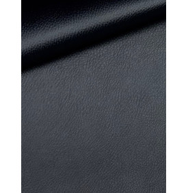 Coupon Simili Cuir "Karia Grainé" Noir - Tissu d’Ameublement & Accessoires – 50 x 70 cm