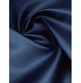 Simili Cuir Uni – Karia Marine – Effet Cuir Grainé – Coupon 50x70 cm