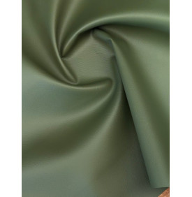 Simili Cuir Uni – Karia Vert Kaki – Effet Cuir Grainé – Coupon 50x70 cm