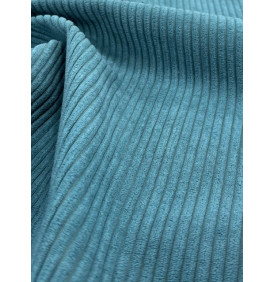 Coupon Velours Côtelé Épais Huggy 5 mm – Canard – Moyennes Côtes – 50x70 cm