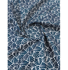 Coupon Coton Enduit – Antibes Pétrole – Tissu Imperméable