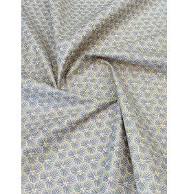 Coupon Coton Enduit "Riad" Taupe – 50 x 160 cm - Tissu Imperméable